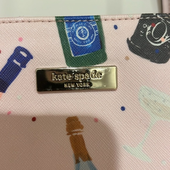 Kate Spade pink champagne tote - Picture 2 of 5